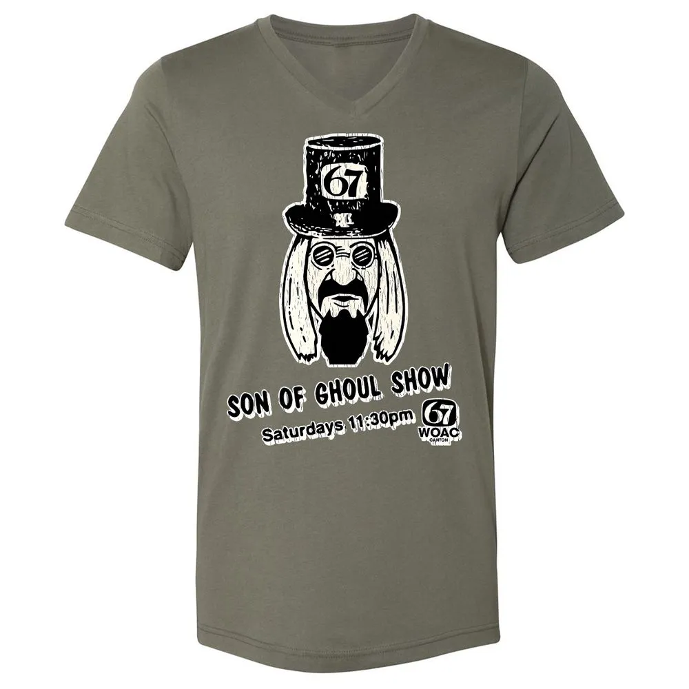 Unisex V-Neck T-Shirt - R5B52KSH - Military Green - 10