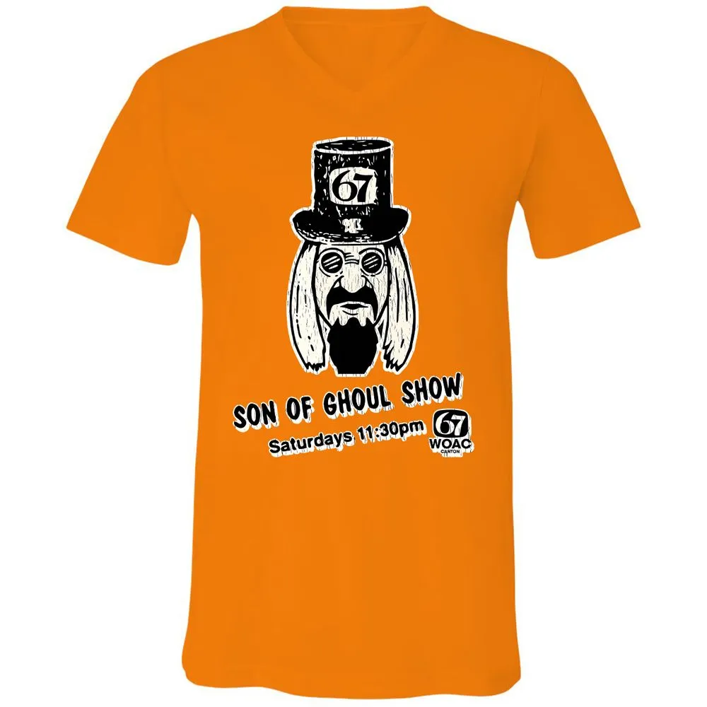 Unisex V-Neck T-Shirt - R5B52KSH - Orange - 11