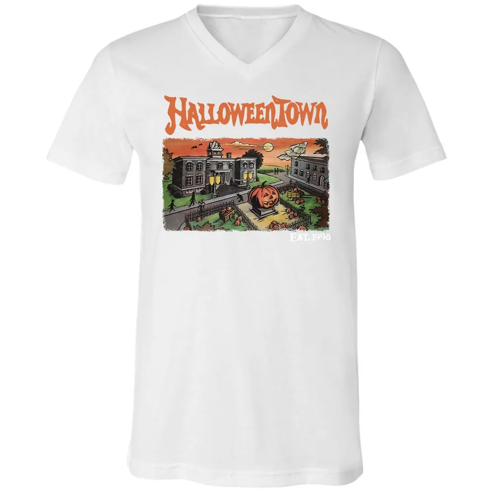 Unisex V-Neck T-Shirt - G9C47DTV - White - 5