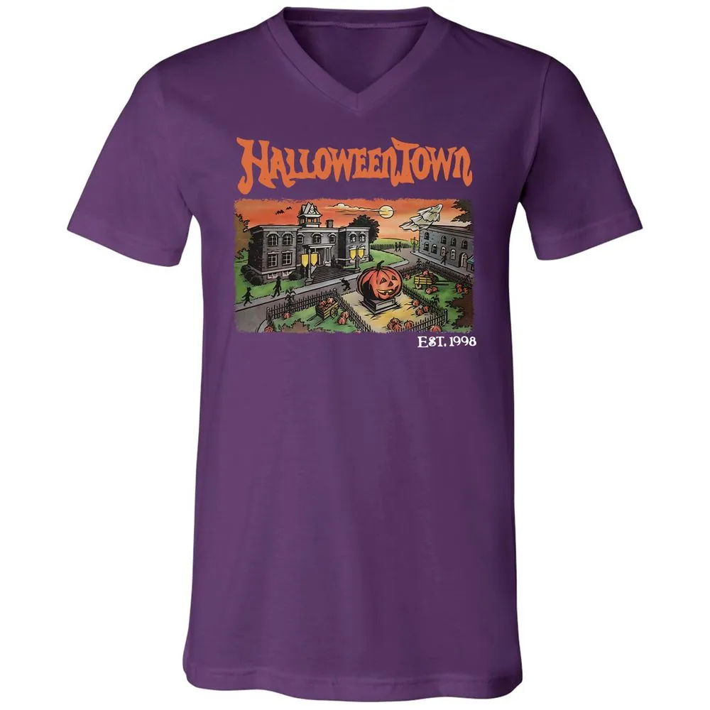 Unisex V-Neck T-Shirt - G9C47DTV - Team Purple - 9