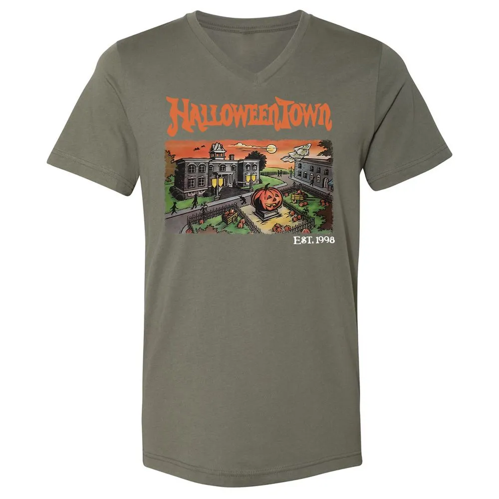 Unisex V-Neck T-Shirt - G9C47DTV - Military Green - 10