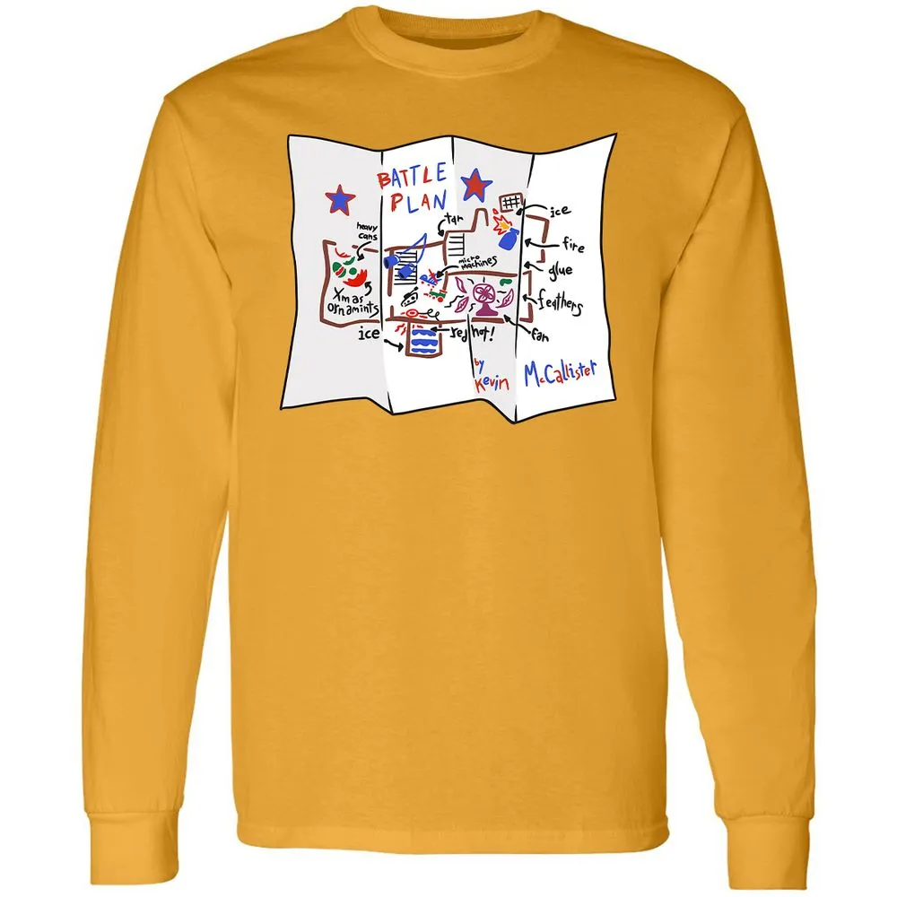 Long Sleeve T-Shirt - VJQUJWR3 - Gold - 9