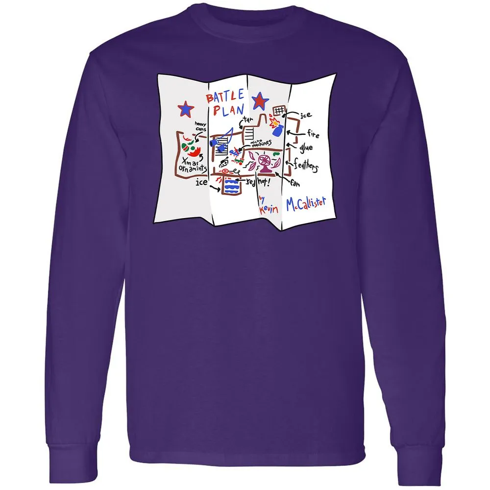 Long Sleeve T-Shirt - VJQUJWR3 - Purple - 13