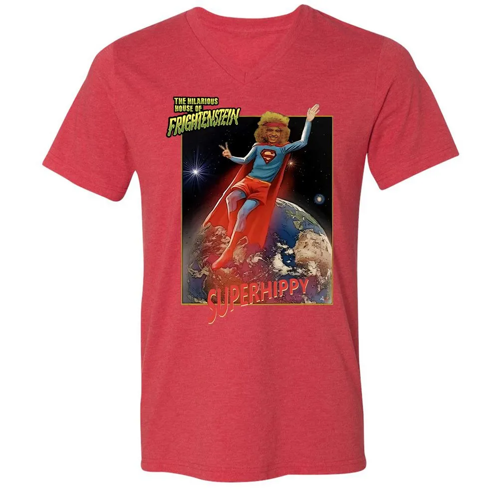 Unisex V-Neck T-Shirt - 921HPCJC - Heather Red - 16
