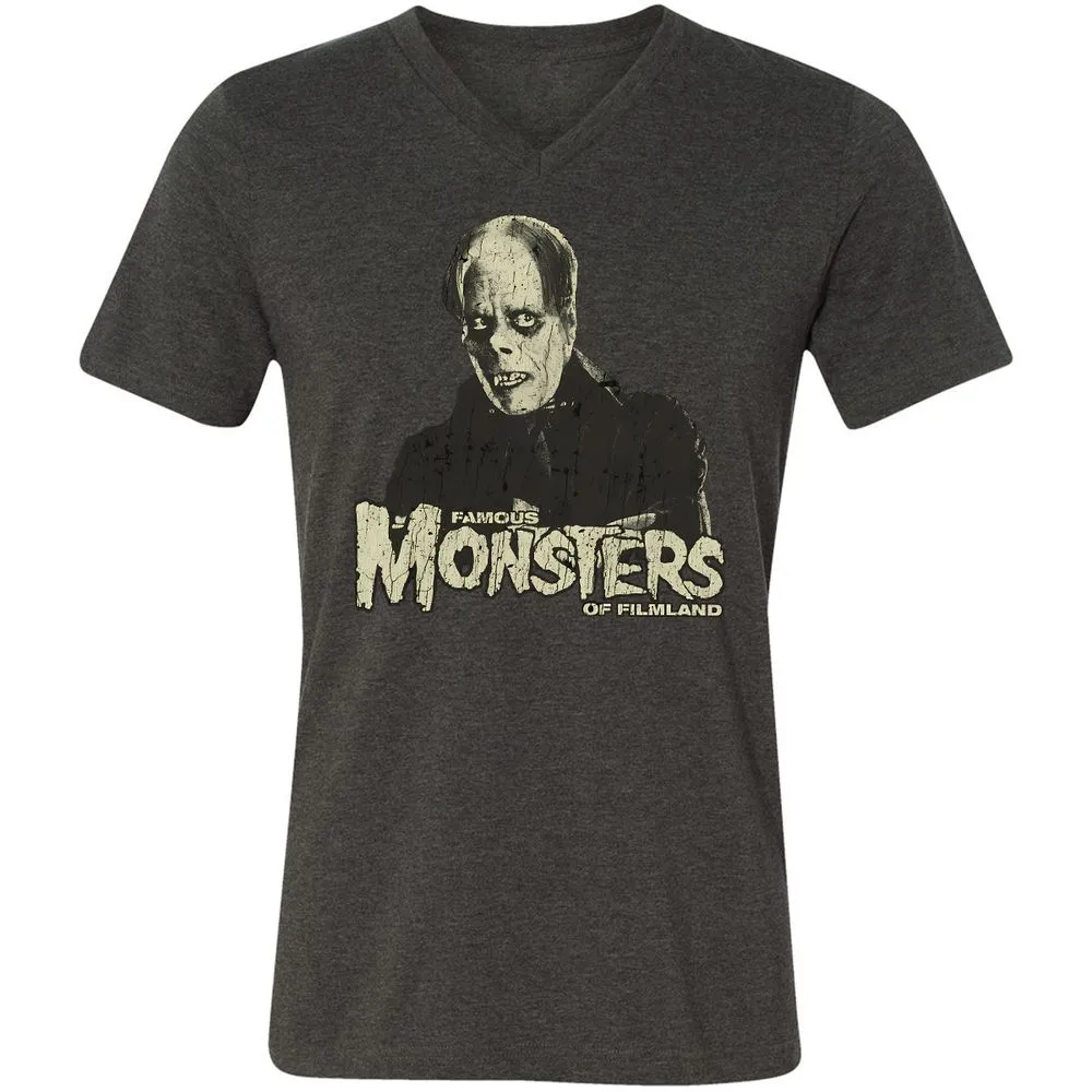 Unisex V-Neck T-Shirt - 69HZ2S8F - Dark Grey Heather - 8