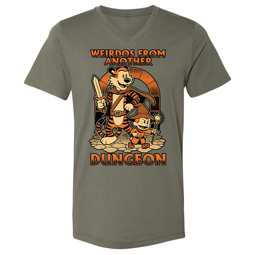 Unisex V-Neck T-Shirt - 4FR2JEGL - Military Green - 10