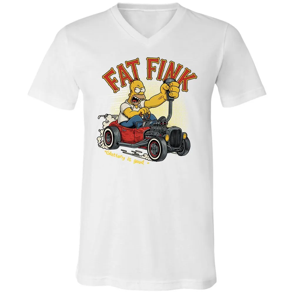 Unisex V-Neck T-Shirt - 6KG9UAWK - White - 5