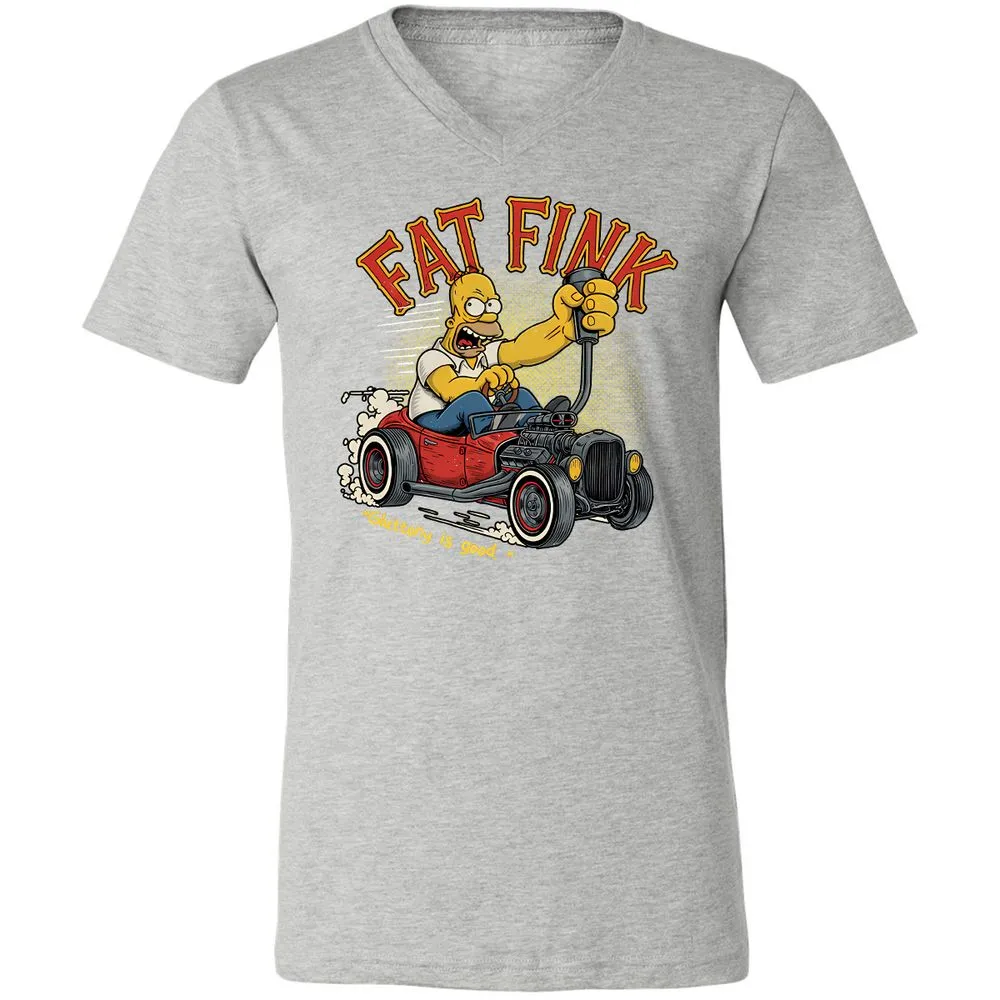 Unisex V-Neck T-Shirt - 6KG9UAWK - Athletic Heather - 7