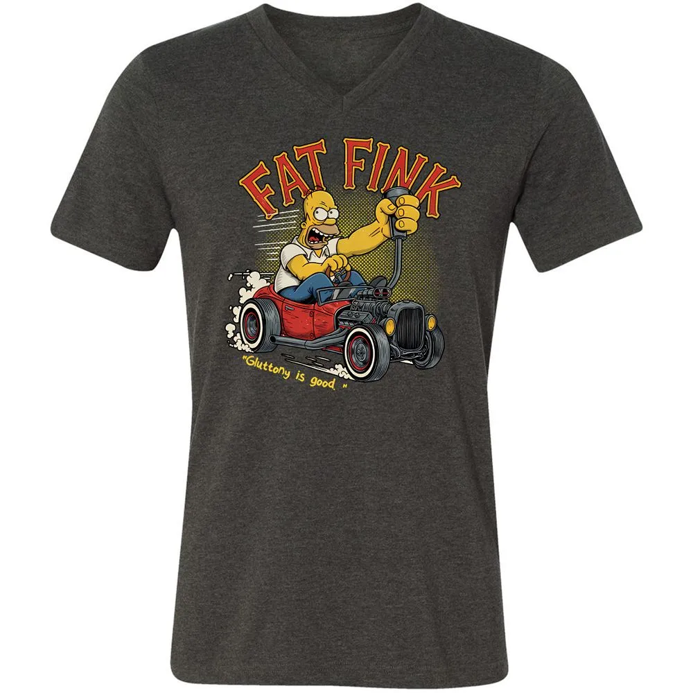 Unisex V-Neck T-Shirt - 6KG9UAWK - Dark Grey Heather - 8