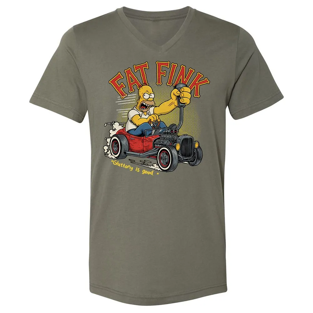 Unisex V-Neck T-Shirt - 6KG9UAWK - Military Green - 10