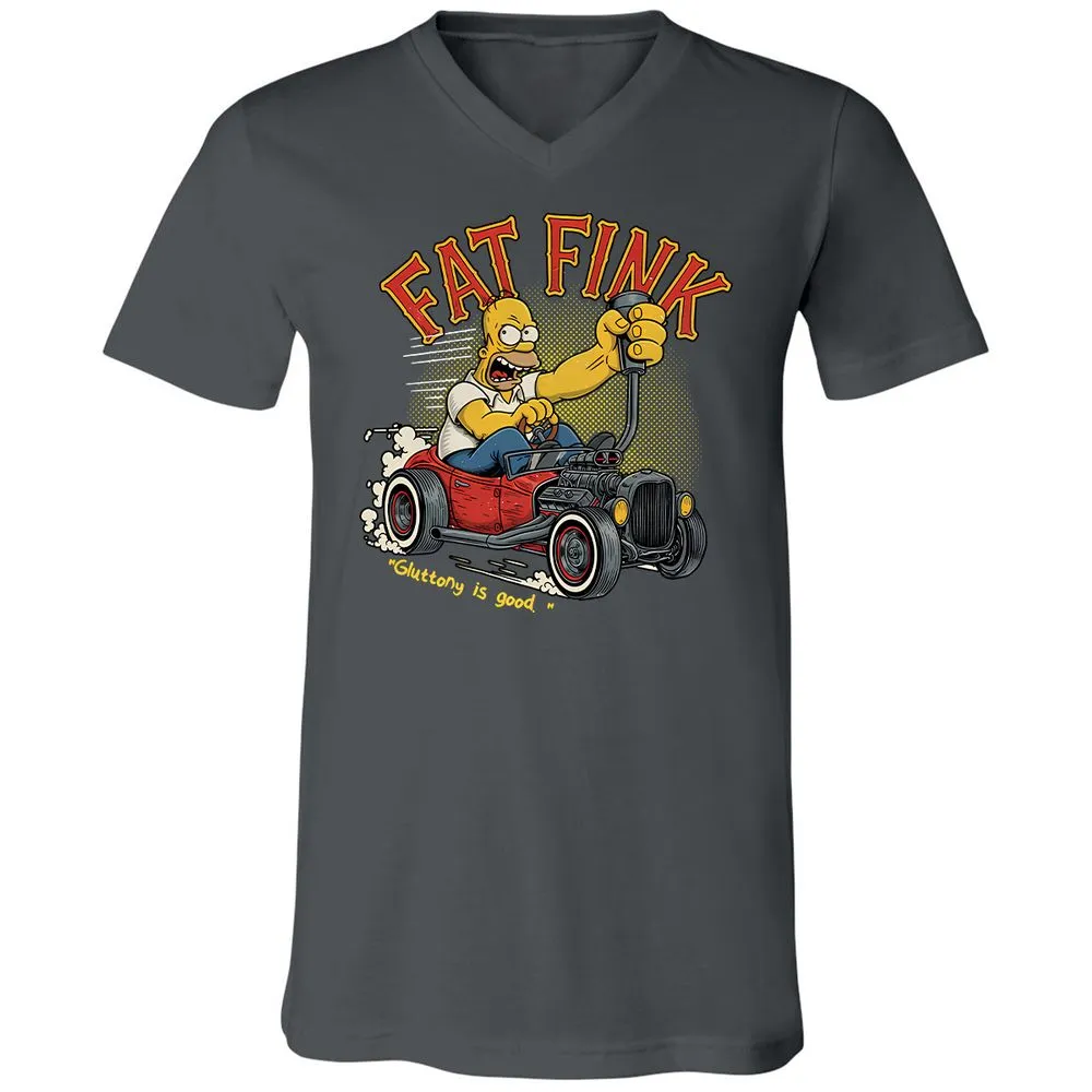 Unisex V-Neck T-Shirt - 6KG9UAWK - Asphalt - 12