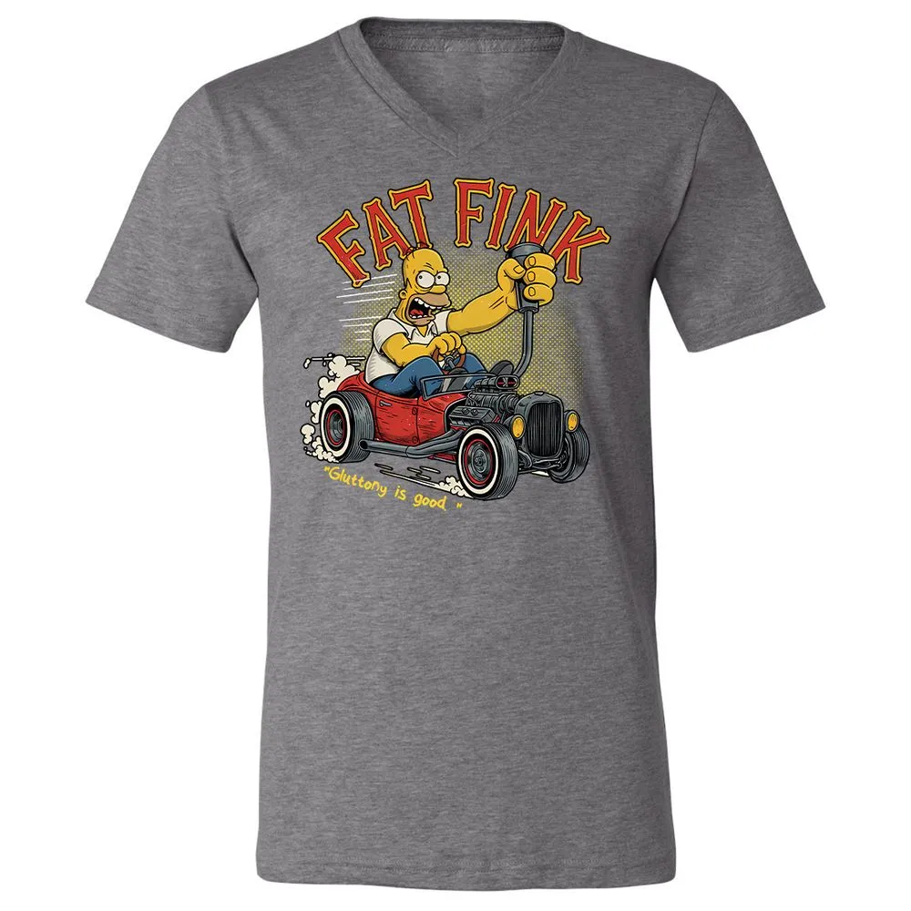 Unisex V-Neck T-Shirt - 6KG9UAWK - Deep Heather - 13