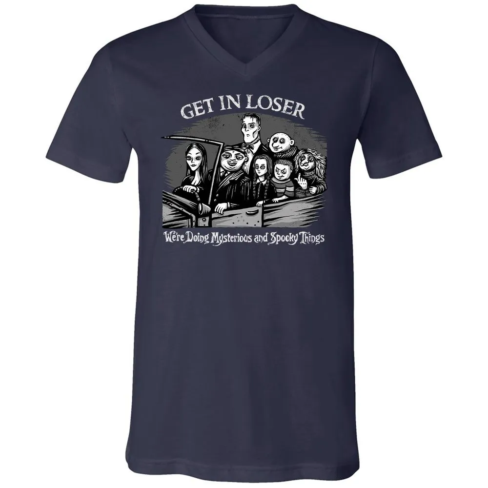 Unisex V-Neck T-Shirt - PXN9VXGB - Navy - 2