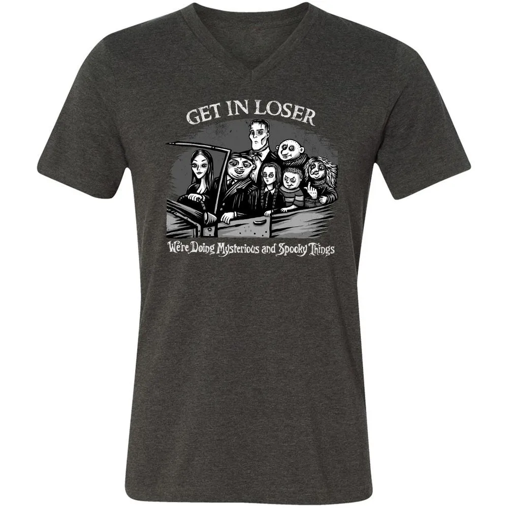 Unisex V-Neck T-Shirt - PXN9VXGB - Dark Grey Heather - 8
