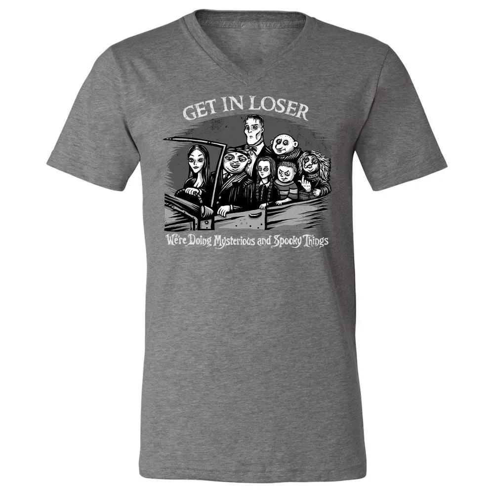 Unisex V-Neck T-Shirt - PXN9VXGB - Deep Heather - 13