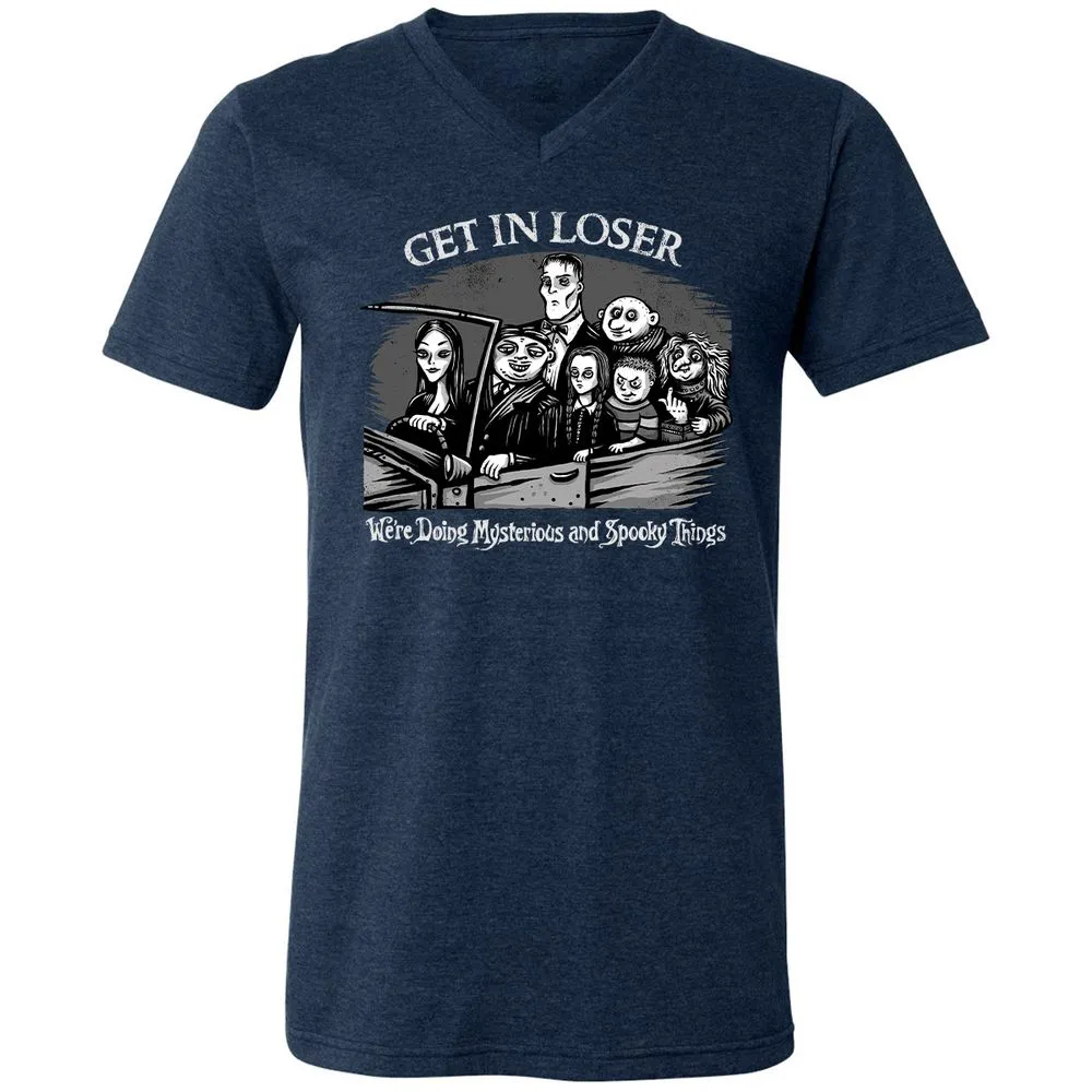 Unisex V-Neck T-Shirt - PXN9VXGB - Heather Navy - 15