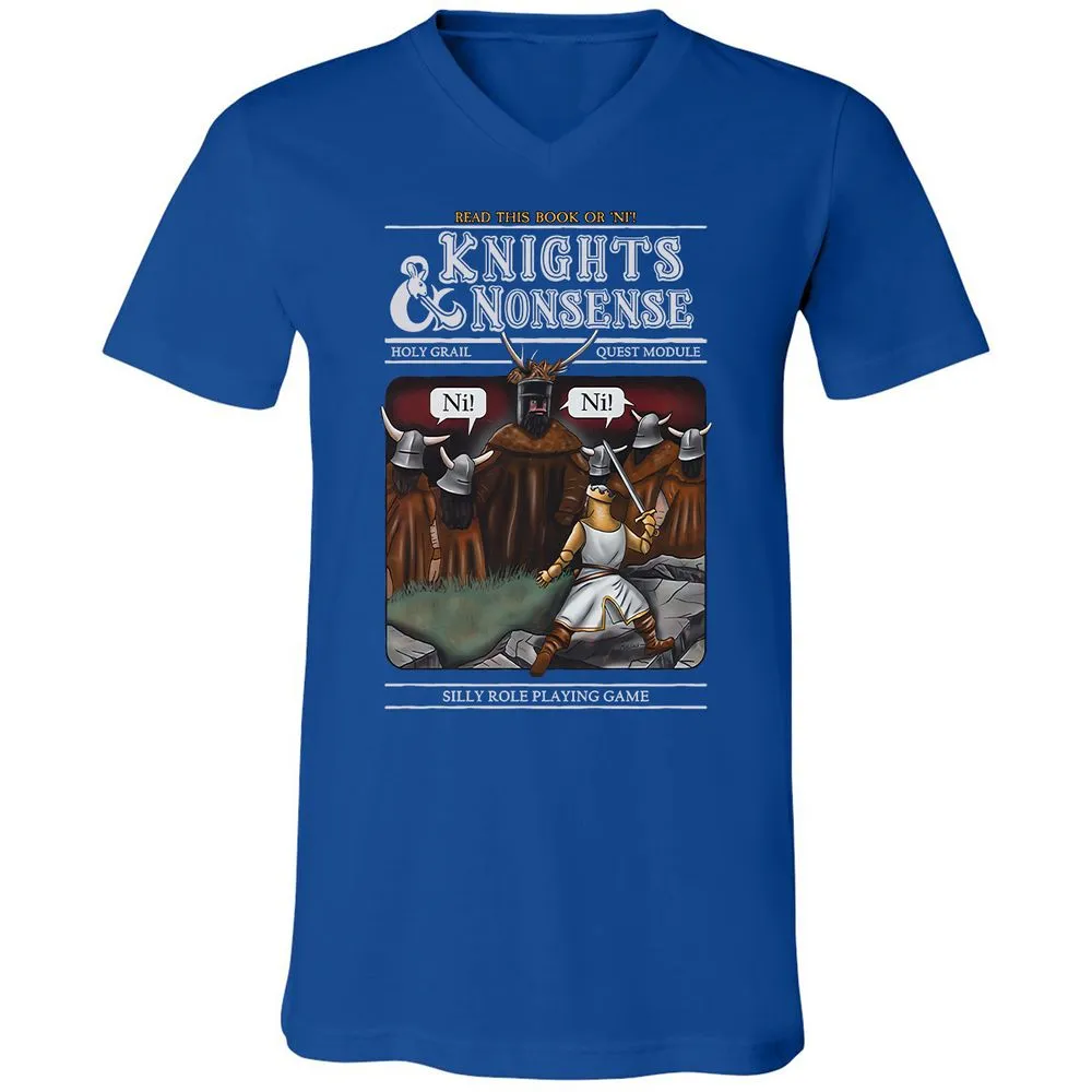 Unisex V-Neck T-Shirt - XCVTKFVU - True Royal - 4