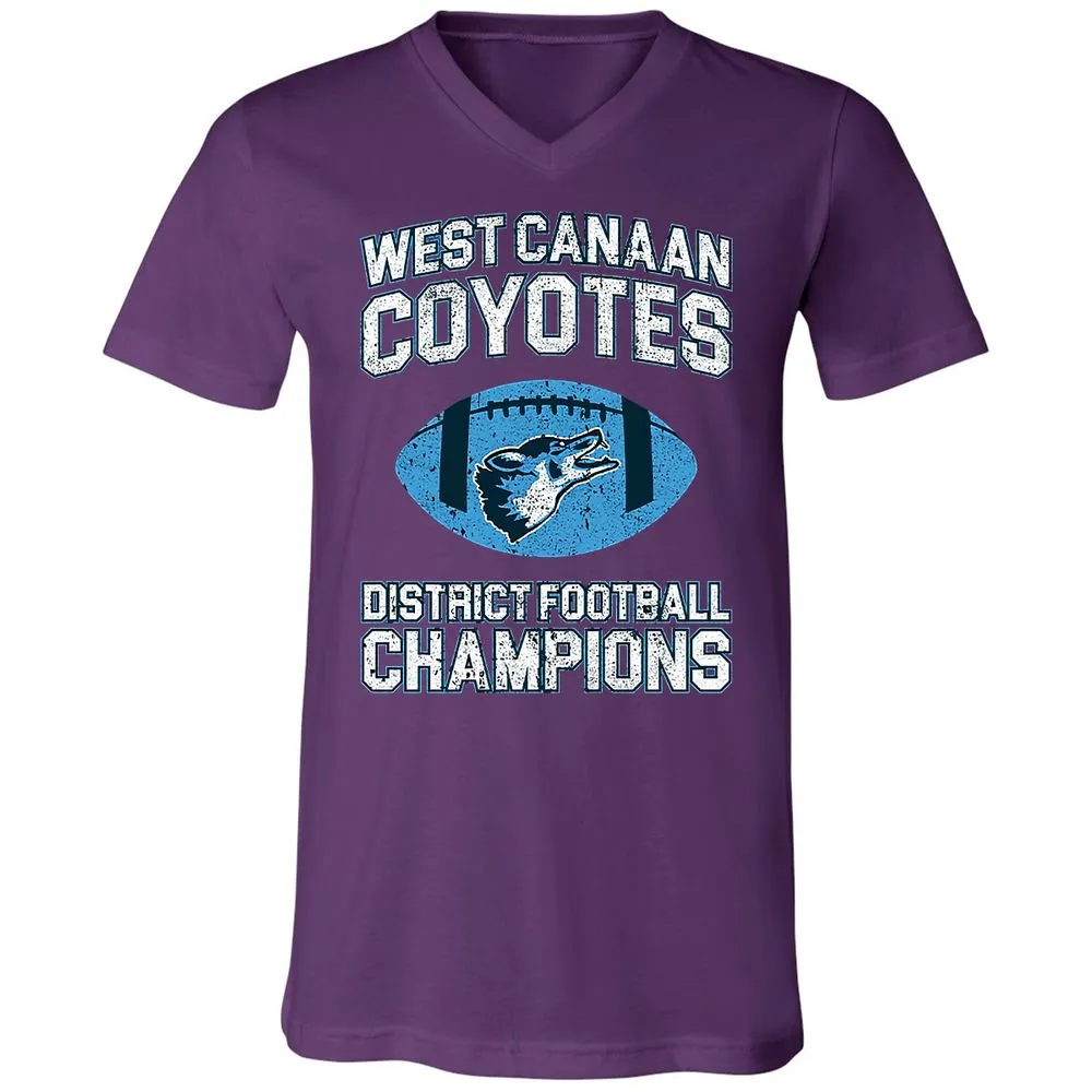 Unisex V-Neck T-Shirt - KNYWSK2B - Team Purple - 9