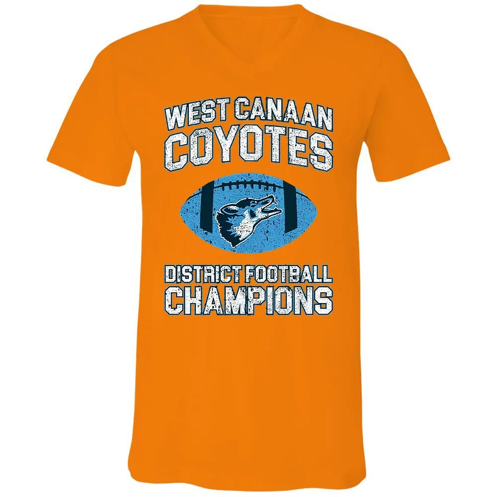 Unisex V-Neck T-Shirt - KNYWSK2B - Orange - 11
