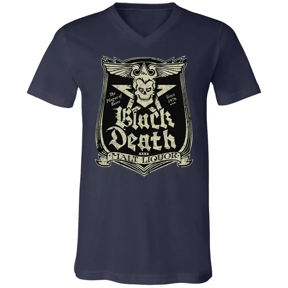 Unisex V-Neck T-Shirt - AU4JNCBE - Navy - 2