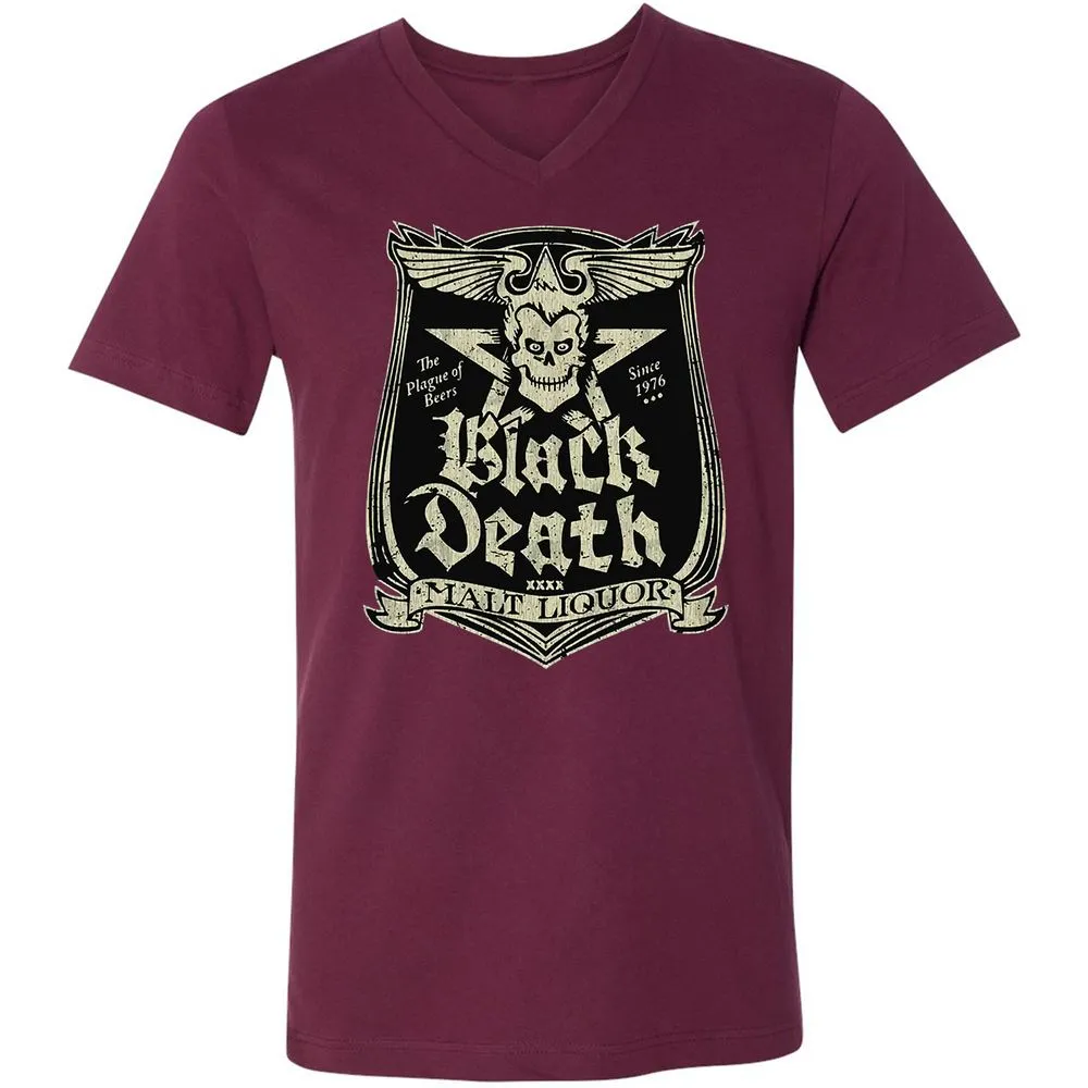 Unisex V-Neck T-Shirt - AU4JNCBE - Maroon - 6