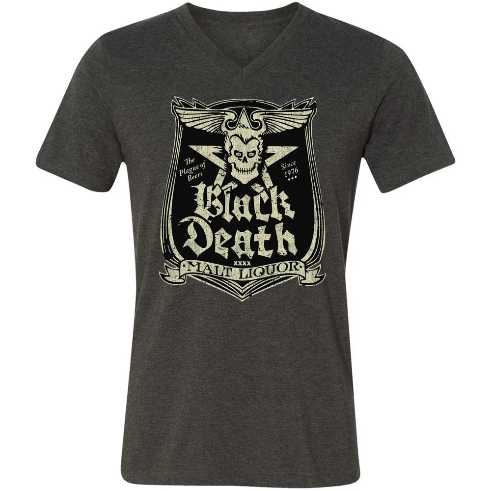 Unisex V-Neck T-Shirt - AU4JNCBE - Dark Grey Heather - 8