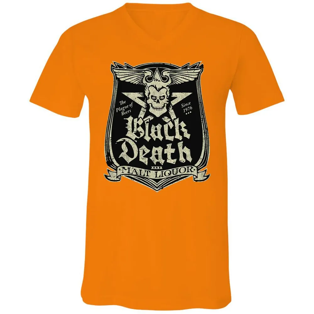 Unisex V-Neck T-Shirt - AU4JNCBE - Orange - 11
