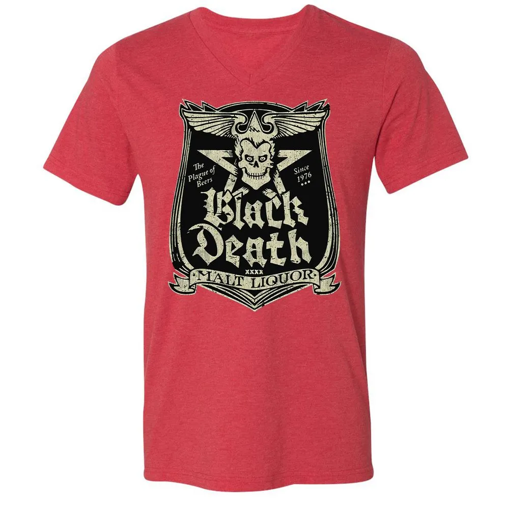 Unisex V-Neck T-Shirt - AU4JNCBE - Heather Red - 16