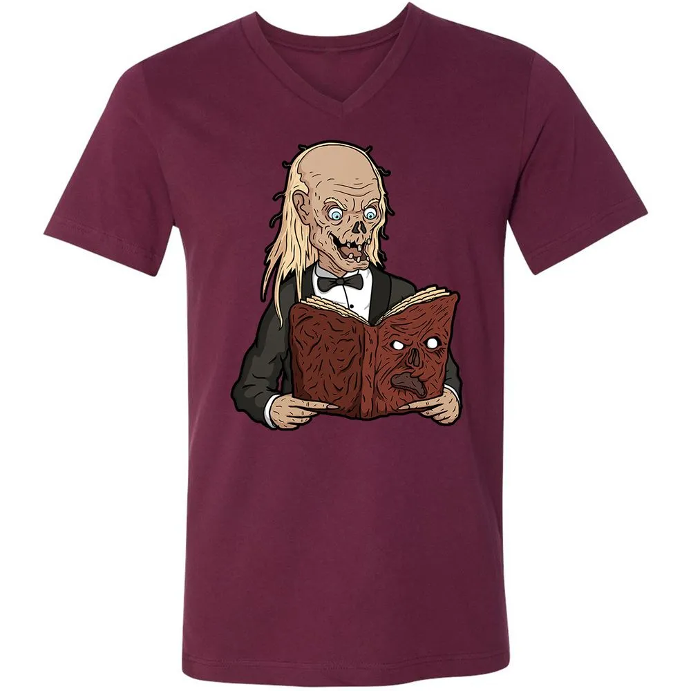 Unisex V-Neck T-Shirt - 4PMVS3YU - Maroon - 6