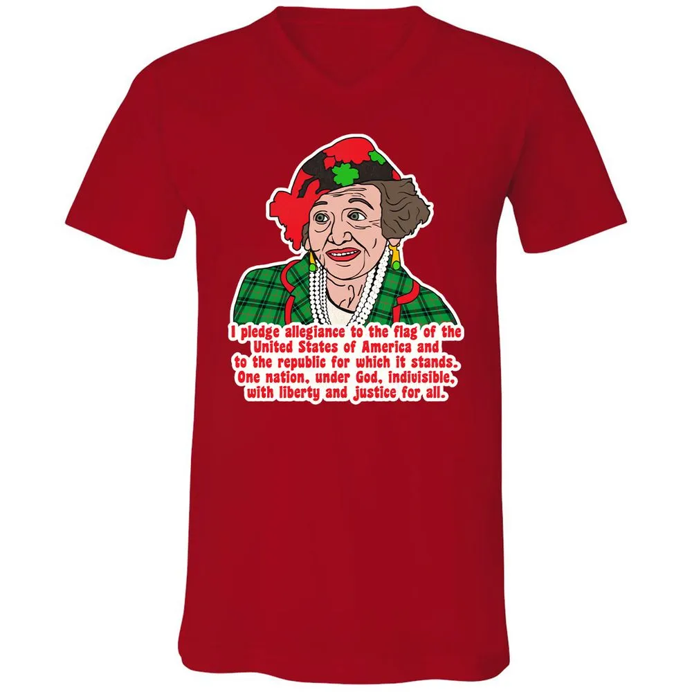 Unisex V-Neck T-Shirt - 1UBJXAMS - Red - 3