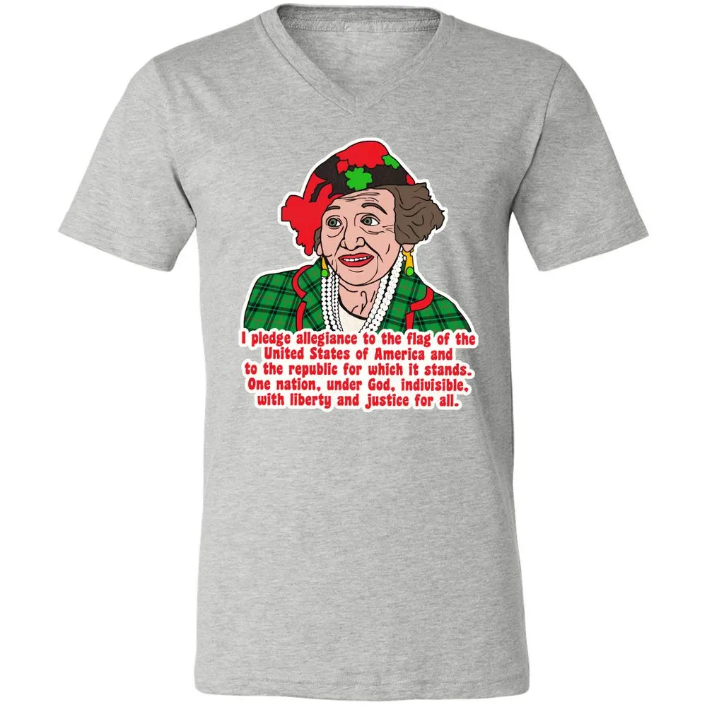 Unisex V-Neck T-Shirt - 1UBJXAMS - Athletic Heather - 7