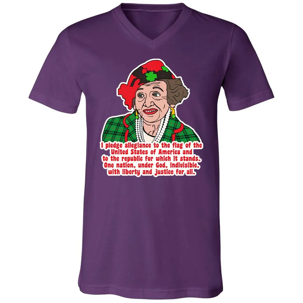 Unisex V-Neck T-Shirt - 1UBJXAMS - Team Purple - 9