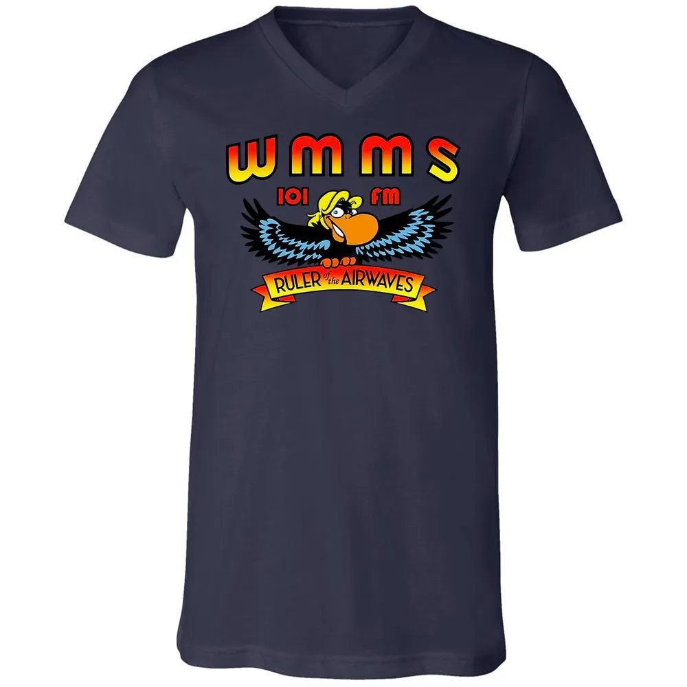 Unisex V-Neck T-Shirt - 8TV2HX64 - Navy - 2