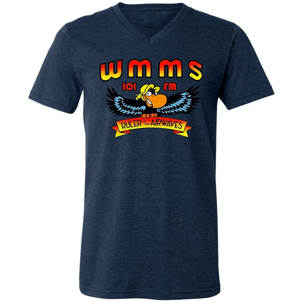 Unisex V-Neck T-Shirt - 8TV2HX64 - Heather Navy - 15