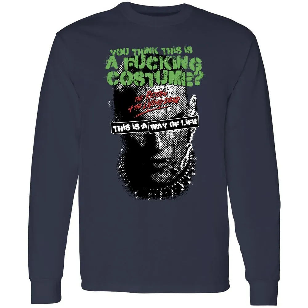 Long Sleeve T-Shirt - HNT5DLNT - Navy - 2