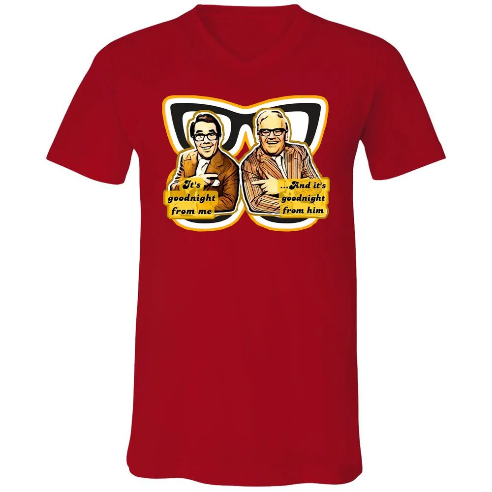 Unisex V-Neck T-Shirt - RTQX299C - Red - 3