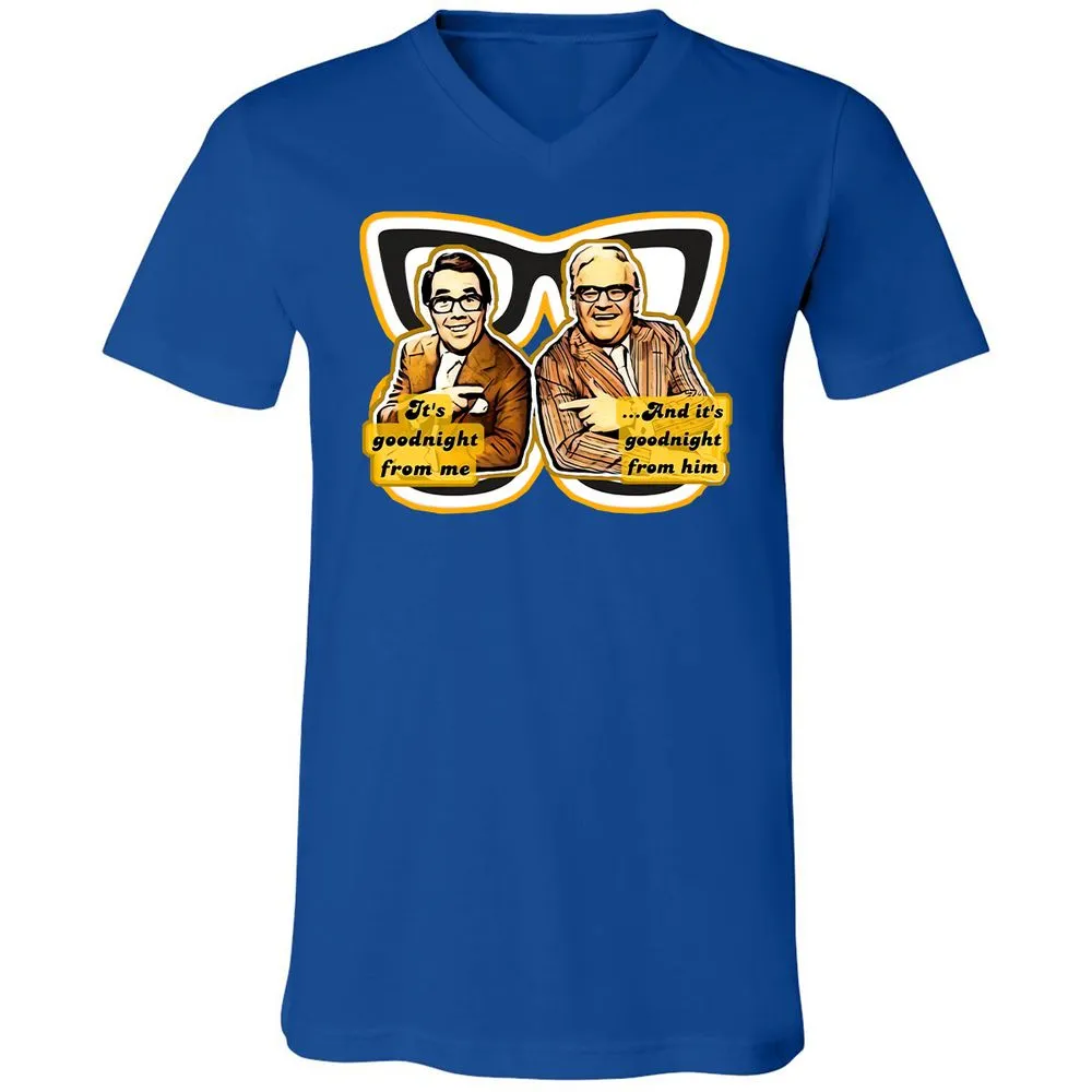 Unisex V-Neck T-Shirt - RTQX299C - True Royal - 4
