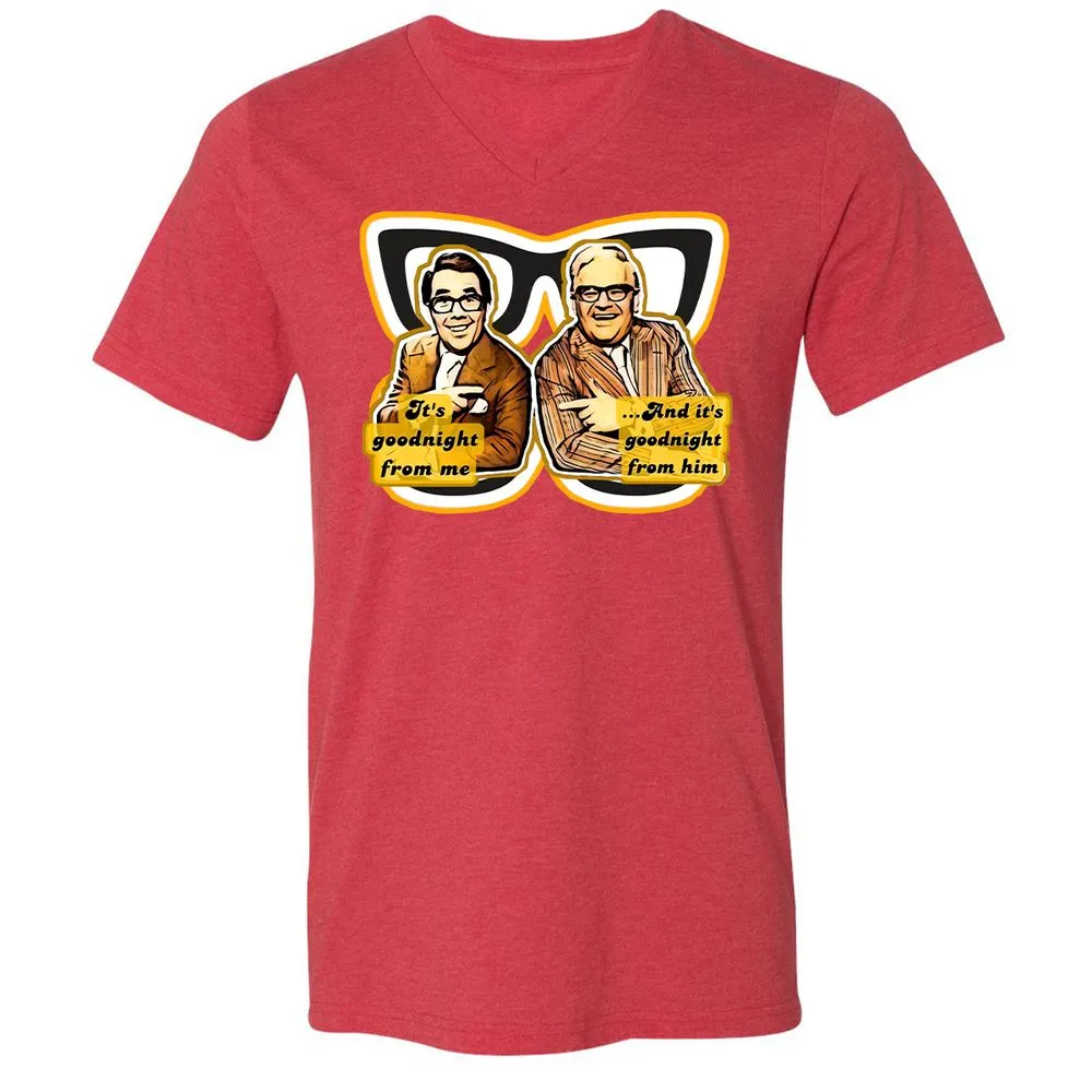 Unisex V-Neck T-Shirt - RTQX299C - Heather Red - 5