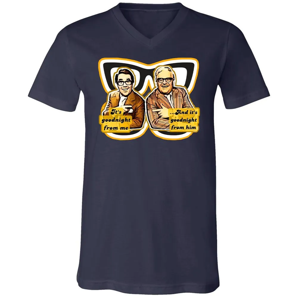 Unisex V-Neck T-Shirt - RTQX299C - Navy - 9