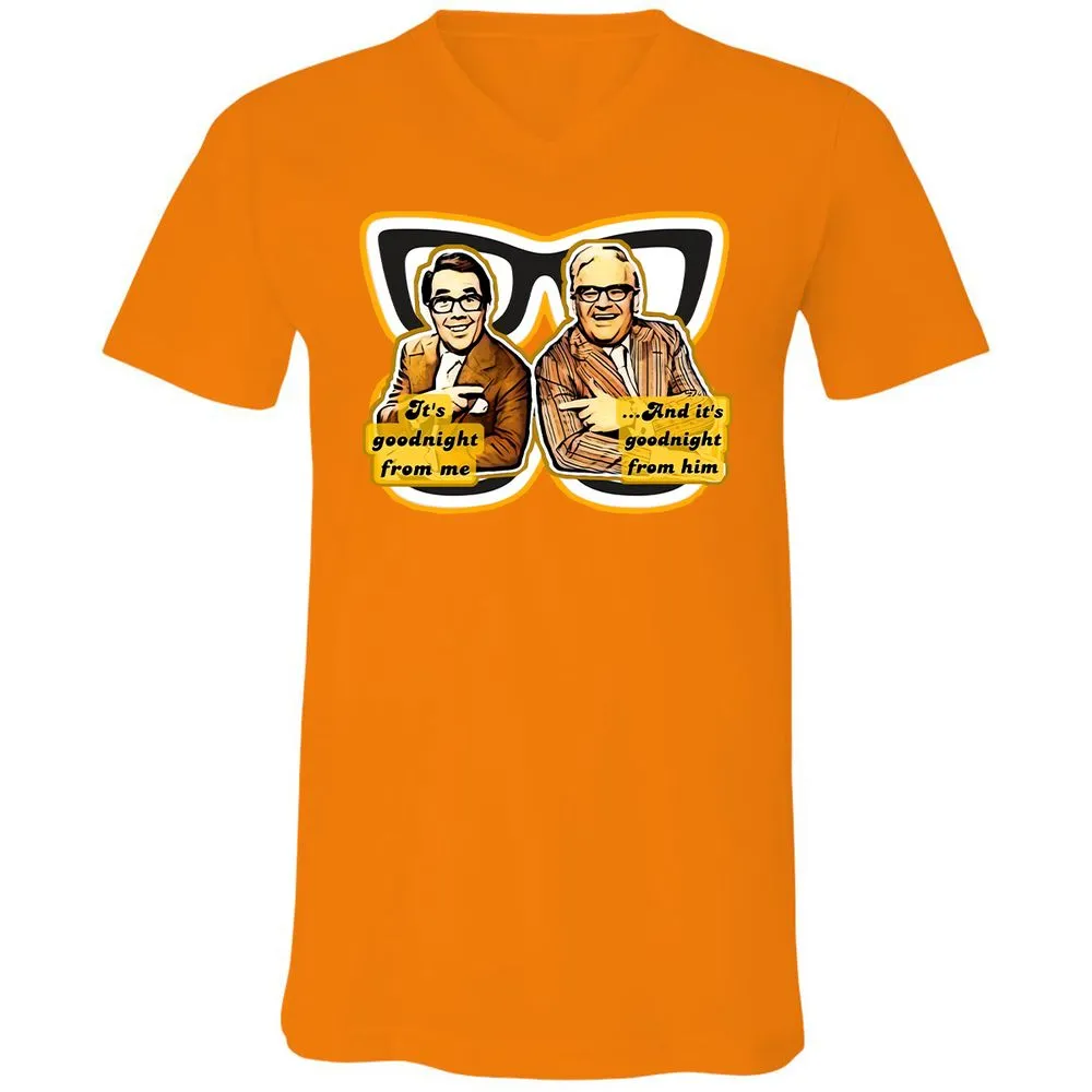 Unisex V-Neck T-Shirt - RTQX299C - Orange - 11