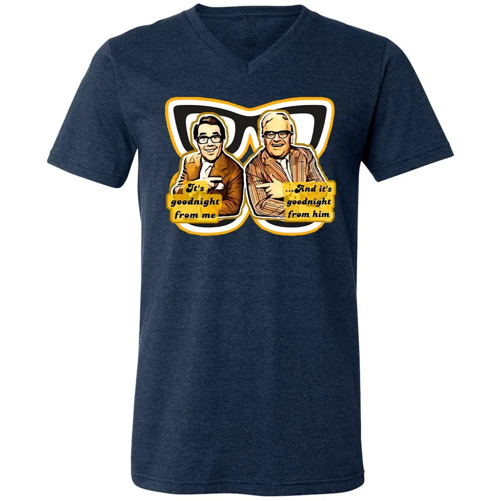 Unisex V-Neck T-Shirt - RTQX299C - Heather Navy - 15