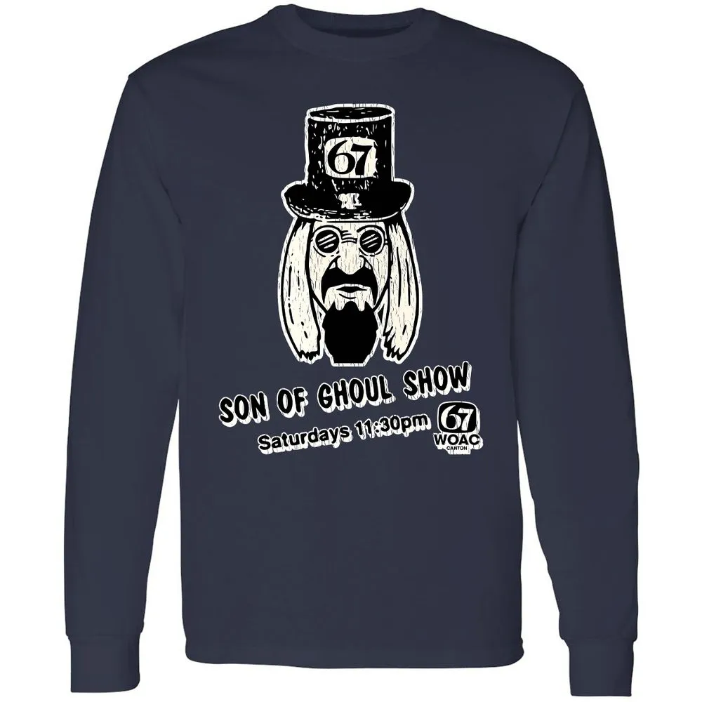 Long Sleeve T-Shirt - WUZLFRUF - Navy - 2