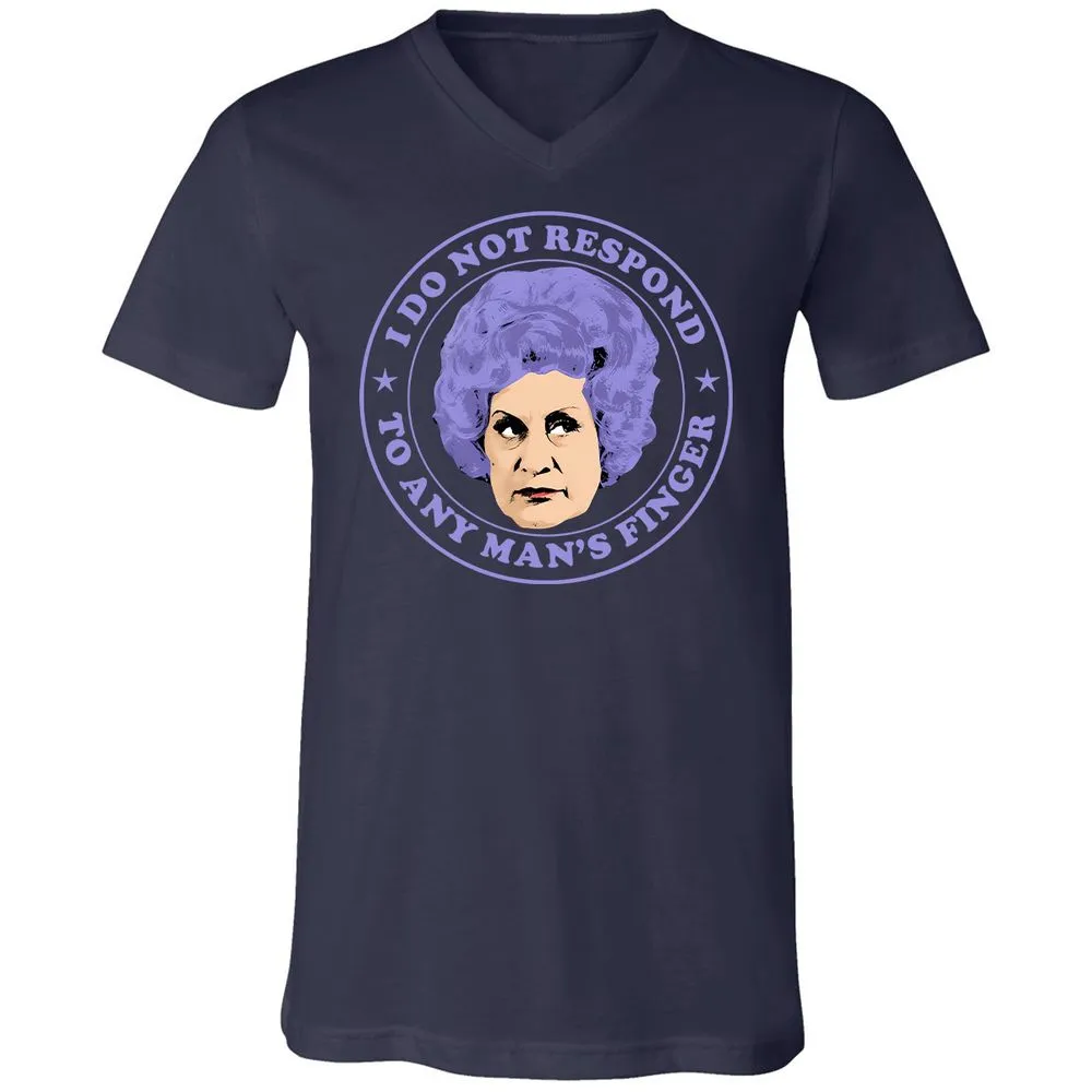 Unisex V-Neck T-Shirt - QJ1TWGS5 - Navy - 2