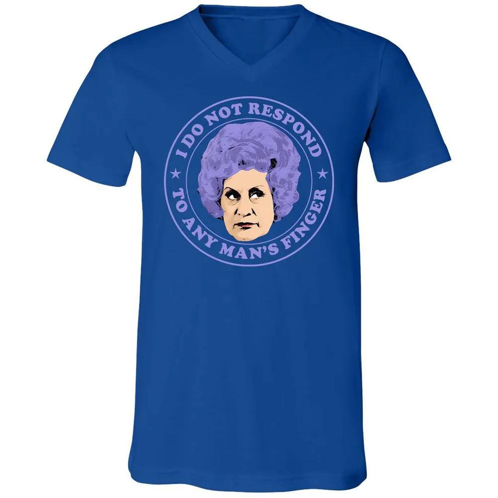 Unisex V-Neck T-Shirt - QJ1TWGS5 - True Royal - 4