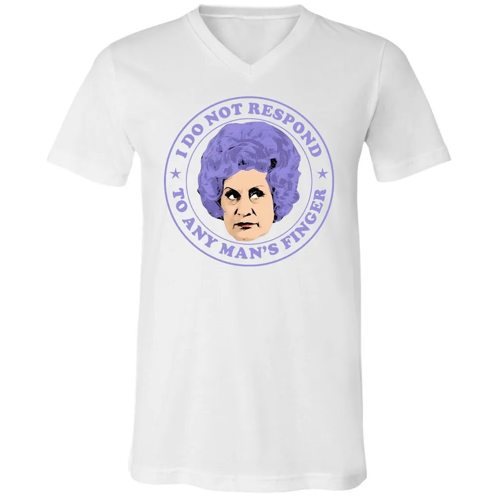 Unisex V-Neck T-Shirt - QJ1TWGS5 - White - 5