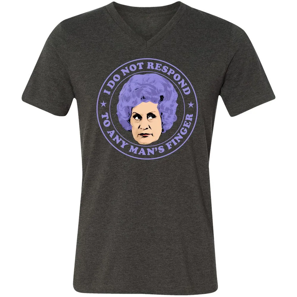 Unisex V-Neck T-Shirt - QJ1TWGS5 - Dark Grey Heather - 8