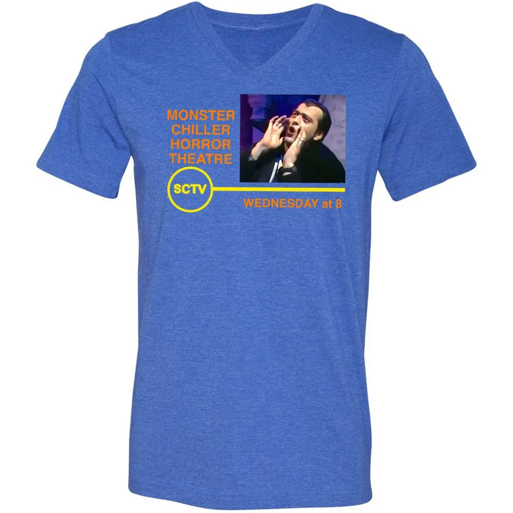 Unisex V-Neck T-Shirt - SV6U6C2U - Heather True Royal - 14