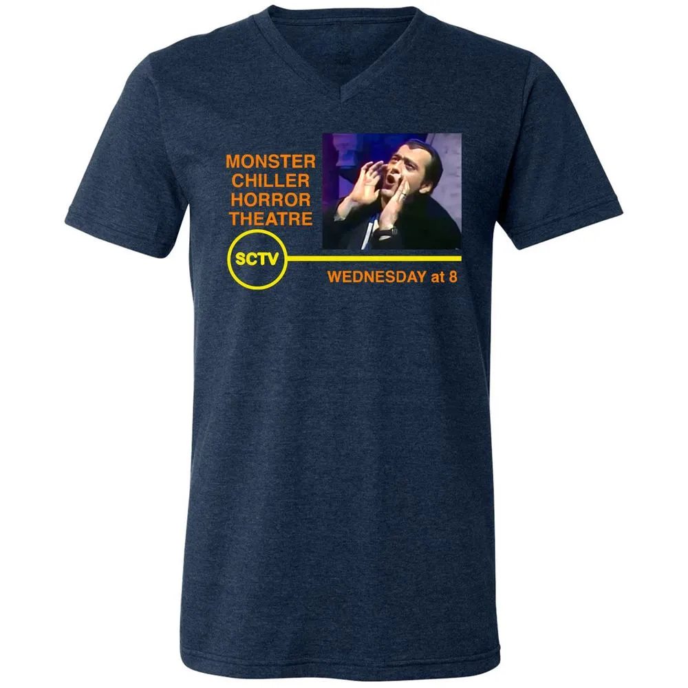 Unisex V-Neck T-Shirt - SV6U6C2U - Heather Navy - 15