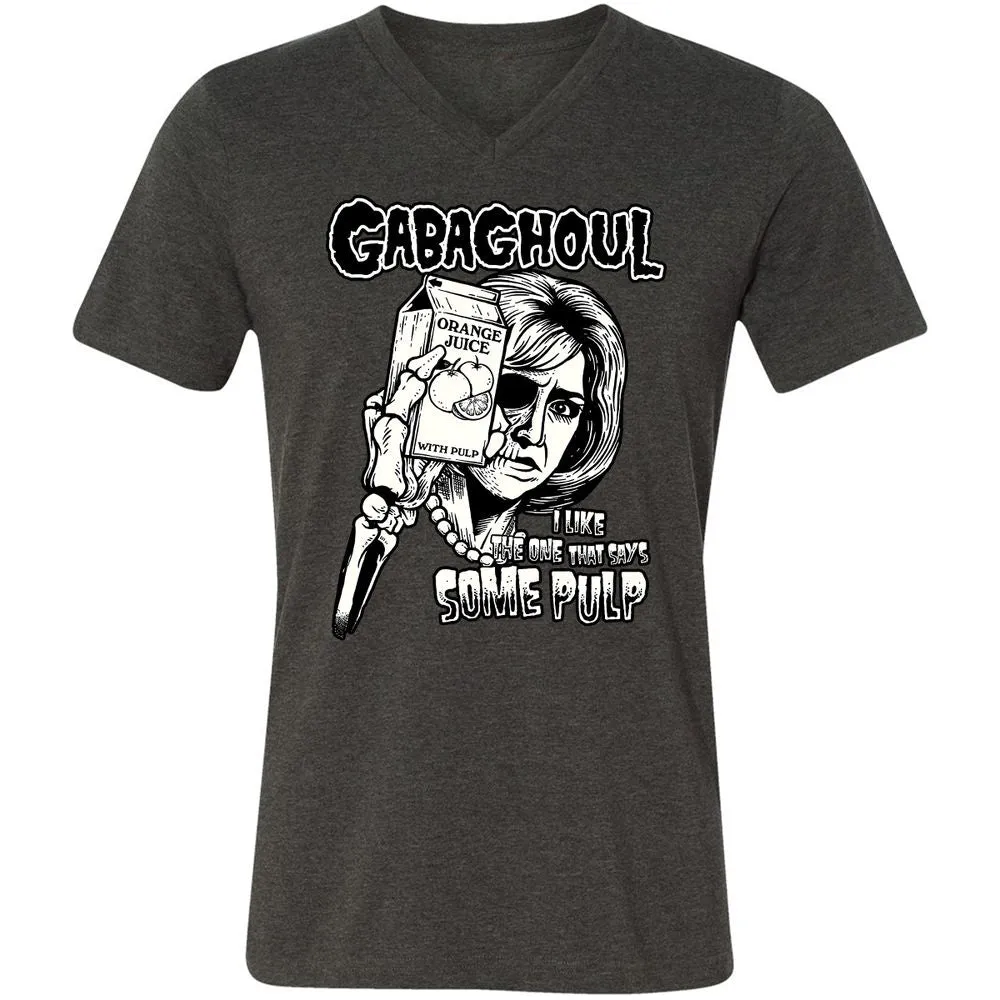 Unisex V-Neck T-Shirt - YJXC7BXC - Dark Grey Heather - 8