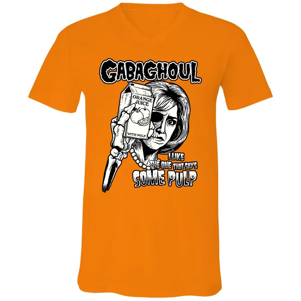 Unisex V-Neck T-Shirt - YJXC7BXC - Orange - 11